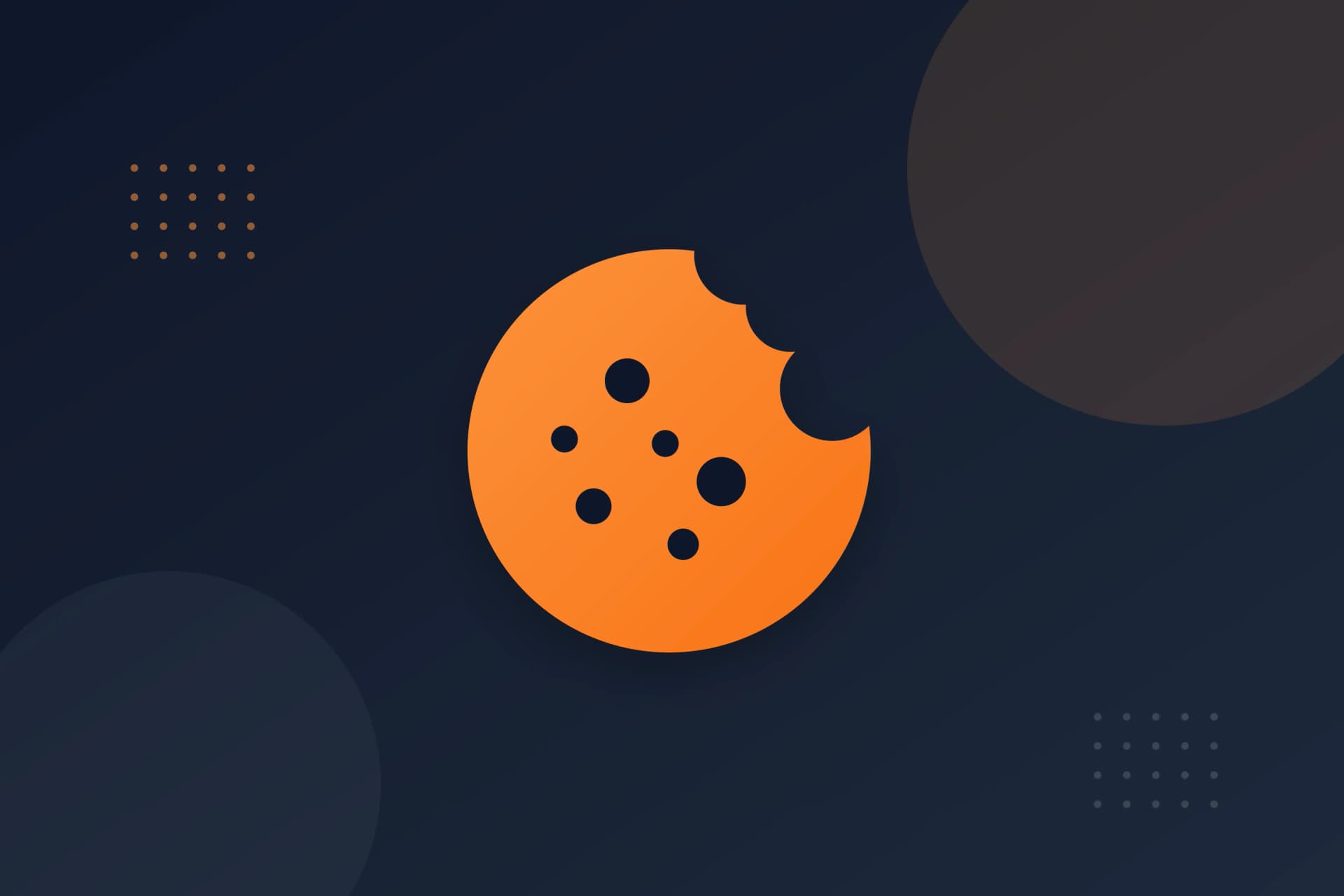 Illustration of a cookie, representing the website cookie policy