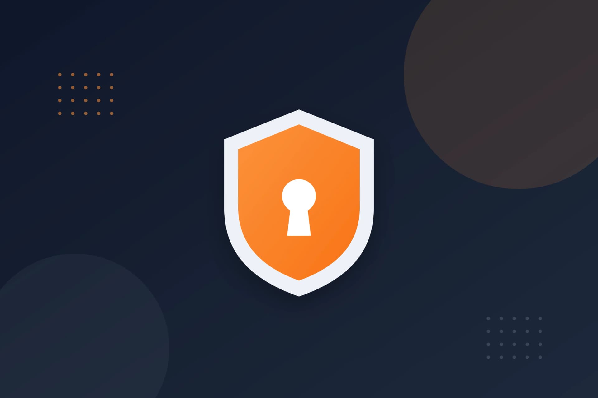 Illustration of a shield with a keyhole, representing data privacy and protection